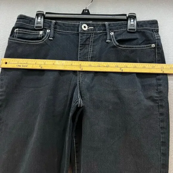 Sundance Jeans Women's Size 12 Dark Blue Straight Leg Vintage Preppy Normcore - Picture 9 of 12